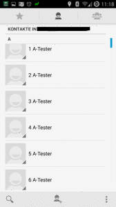 Android Adressbuch